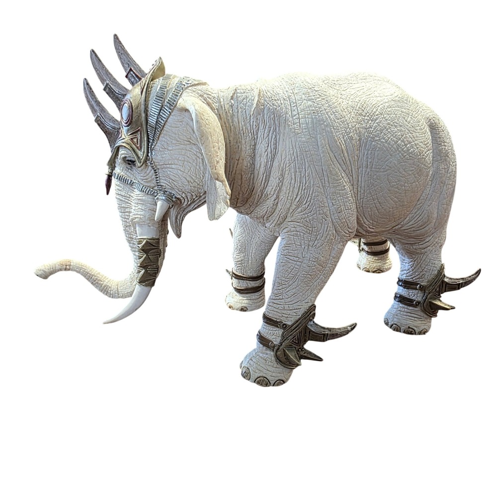 Schleich Bayala War Elephant Retired 2010 Fantasy Figure White Armor 70069